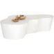 Ava 59.5 X 36 inch Terrazzo Coffee Table